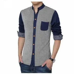 Printed Cotton Full Sleeve Casual Shirt for Men