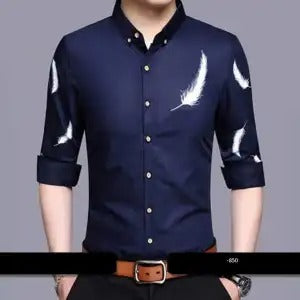 Printed Cotton Full Sleeve Casual Shirt for Men