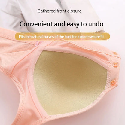 New Large Size Front Closure Push Up for Mom Bra Thin Section Comfortable Breathable Bra