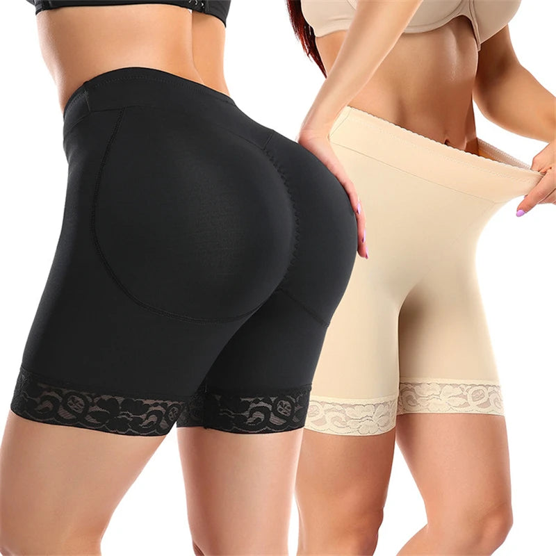 Butt Lifter Shapewear Shorts - Women’s Fake Booty Hip Enhancer, Waist Trainer, Belly Control Panties, Body Shaper Fajas